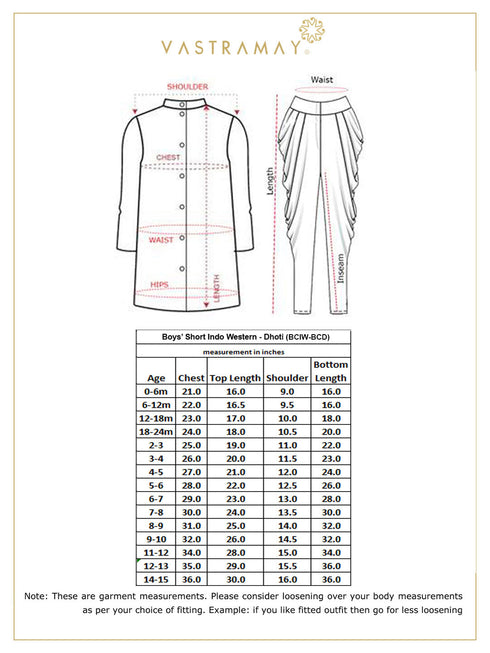 Boys' Gold Cotton Blend Sherwani